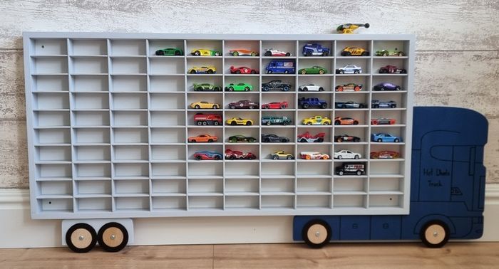 Cabinet Display Shelf Truck Kids Storage Collectibles