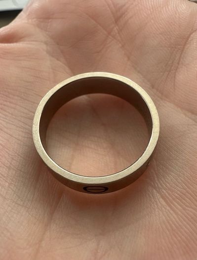 White gold Cartier Love Ring