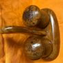 Vintage Mushroom shape salt and pepper shakers on stand Image 2
