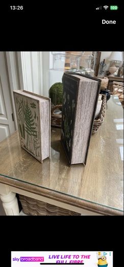 2 Book Storage boxes
