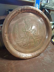 Johnnie Walker Solid Copper whiskey Tray