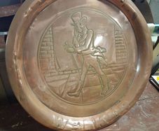 Johnnie Walker Solid Copper whiskey Tray