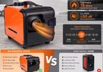 Portable Diesel Heater 12V  8kw All In One Diesel Heater LCD for Garage Similar Websato Eberspacher Heating Fan Air Heater