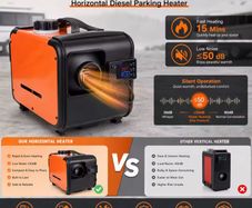 Portable Diesel Heater 12V  8kw All In One Diesel Heater LCD for Garage Similar Websato Eberspacher Heating Fan Air Heater