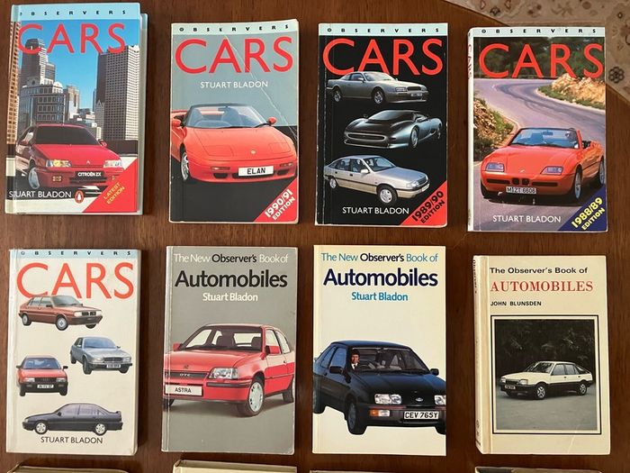 Observers Books. 'Automobiles' and later editions titled 'Cars'
