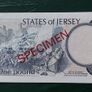 Bank Of Jersey  1976 "specimen" One Pound  Note Uncirclulated Image 2