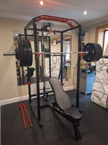 Premier strength power rack with Pulley Bar
