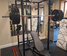 Premier strength power rack with Pulley Bar