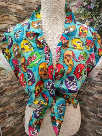 Boardies Lucha Libra shirt wrestling size Medium spring summer holidays festival outfit Brand New Postage included