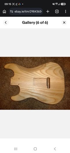 Musicraft Ash Strat body
