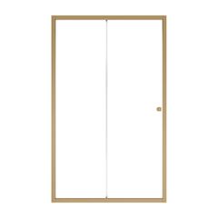 Duo Slide Brushed Gold Sliding Shower Door