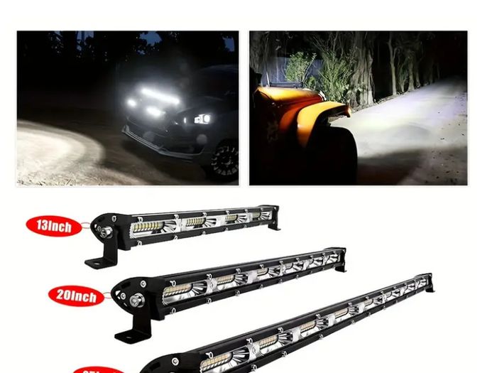Ultra-Thin 25 inch Single Row LED Light Bar,