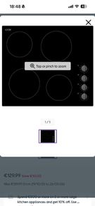 logik electric hob