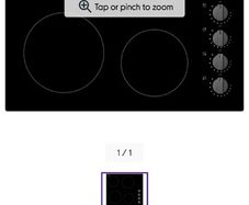 logik electric hob