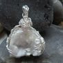 Druzy wirewrapped pendant.Gemstone pendant,Gemstone jewellery Image 2