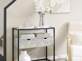Console Table Glass Surface