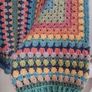 Crocheted colourful hexagon jacket Image 8