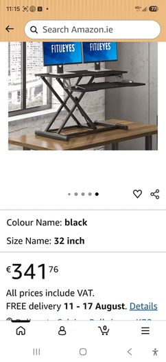 65 cm FITUEYES Premium Standing desk converter