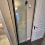 ELEGANT Black 800mm Bifold Frameless Shower Door Image 5