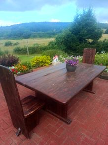 Handmade Reclaimed Wood Dining Set