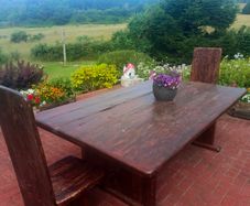Handmade Reclaimed Wood Dining Set