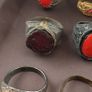 Antique Brass Ring Collection 15 Mixed Vintage Handmade Rings Image 2