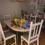 Free solid wood dining table & 6 chairs Image 4