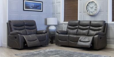 New 3+2 or 3+1+1 Leather Manual Recliner Sofa Set