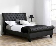 Chesterfield Sleigh Bed with Emma Sleep Mattress