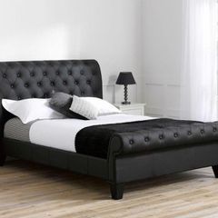 Chesterfield Sleigh Bed with Emma Sleep Mattress