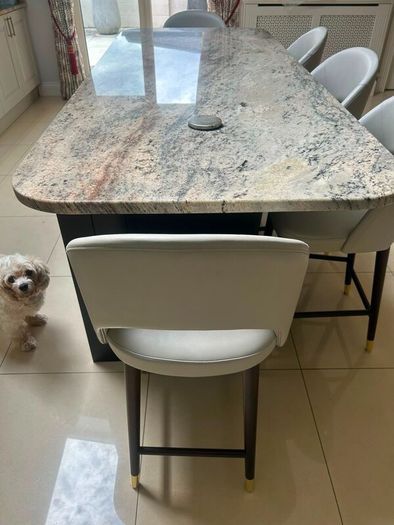 Custom Zola Leather Bar Stools  Set of 3