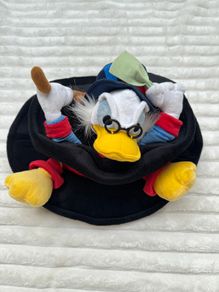 Disneyland Paris Large Uncle SCROOGE McDUCK Plush Novelty Top Hat DuckTales Used Please see pictures