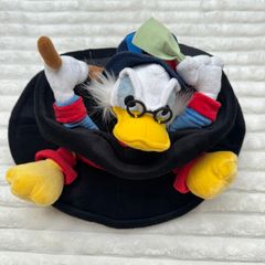 Disneyland Paris Large Uncle SCROOGE McDUCK Plush Novelty Top Hat DuckTales Used Please see pictures
