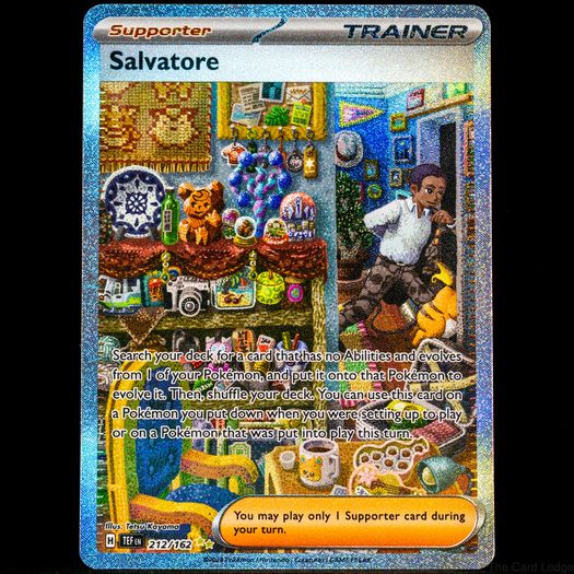 Salvatore 212/162 Special Illustration Rare Holo Trainer Temporal Forces Pokemon Card S&V