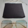 CHRISTIAN DIOR LKSA9 CD logo gold trim light blue square frame sunnies Image 4