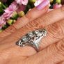 Antique Art Deco Diamond and 18 Carat White Gold Ring Image 7