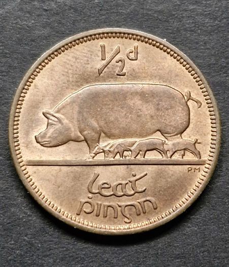 Ireland 1966  1/2 d  Half Penny  UNC