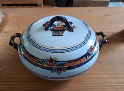 Cosol ware Tureen red blue and gold
