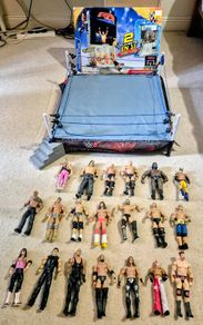 WWE Ring, Stage and 20 wrestlers