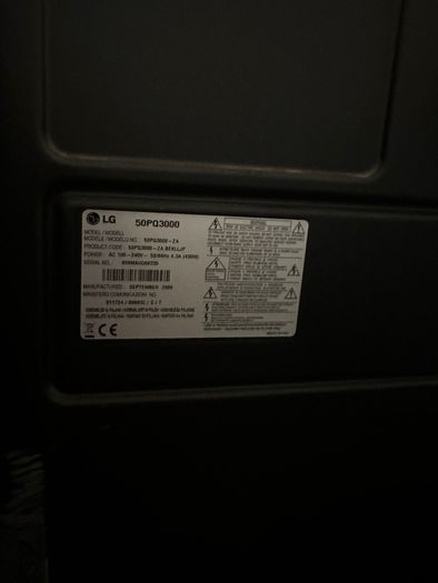 LG 50'' Plasma TV