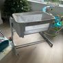 Chicco Next2Me Magic Evo Bedside Crib Dark Grey Image 2