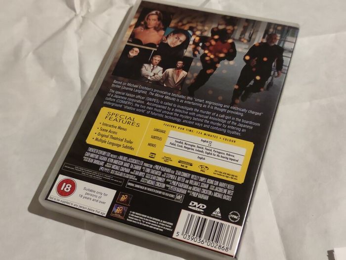 Rising Sun Dvd