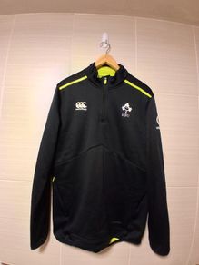Ireland Rugby Half Zip Touch Line Fleece Lined Top. Official Canterbury Mens IRFU Top. Collect In Dublin Or Receive Via Post.