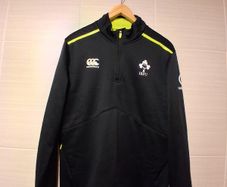 Ireland Rugby Half Zip Touch Line Fleece Lined Top. Official Canterbury Mens IRFU Top. Collect In Dublin Or Receive Via Post.