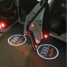 AUDI Car Door Logo Projector Light, 4pcs LED Car Welcome Lights Compatible for A1/A3/A4/A5/A6/A7/A8/Q2/Q3/Q4/Q5/Q6/Q7/Q8/TT/S1/S3/S4/S5/S6/S7/S8