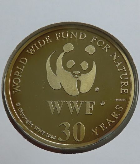 Chimpanzee Sierra Leone 1983 WWF coin stamp cover Pan Troglodytes