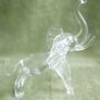Vintage Hand Blown Crystal Elephant Figurine: Animal Art Glass Image 2