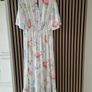 Twisted Wunder Plus flutter sleeve maxi tea dress in botanical floral size 18 Image 2