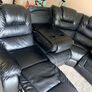 leather L shape couch Image 4