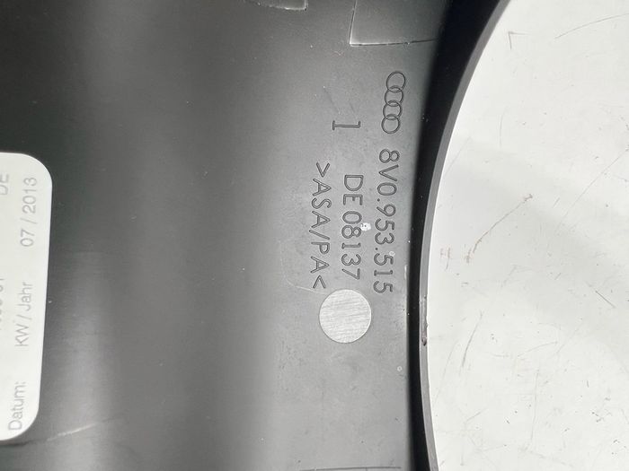 Audi A3 8v 2013 Steering Column Surround Cowl Trim 8v2953491 A2l6b1s